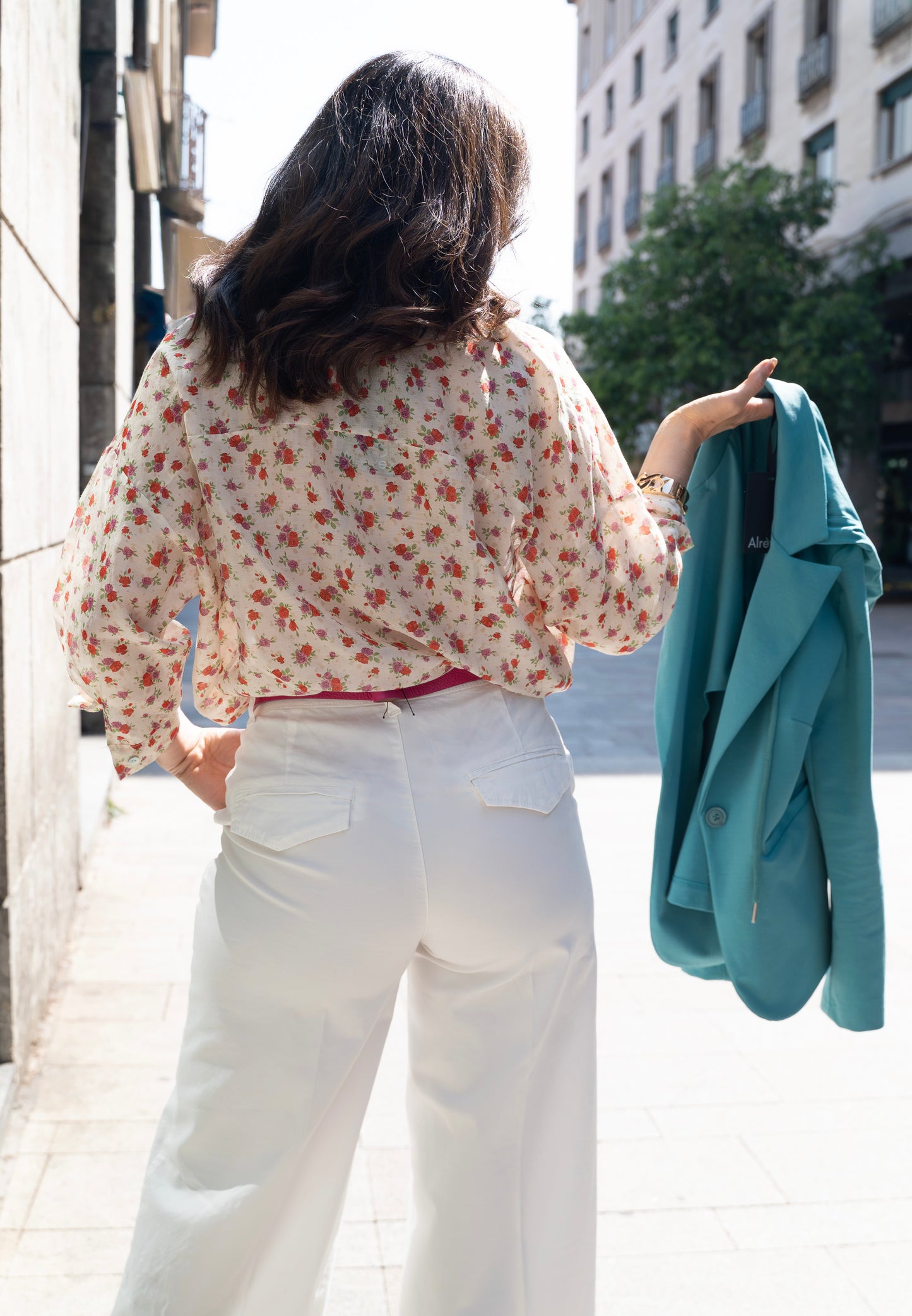 Camicia fiorellino cotone /seta