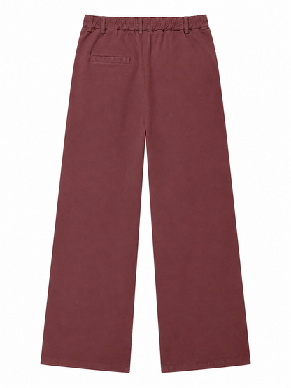 Palazzo gabardina dusty rose