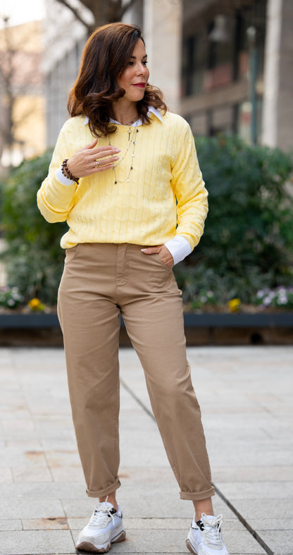 Maglione treccia