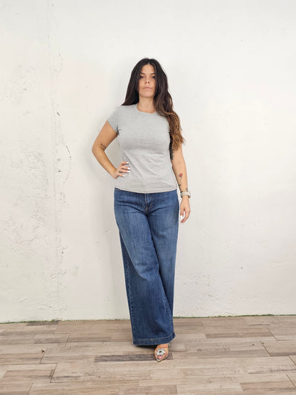 TSHIRT COTONE GRIGIA