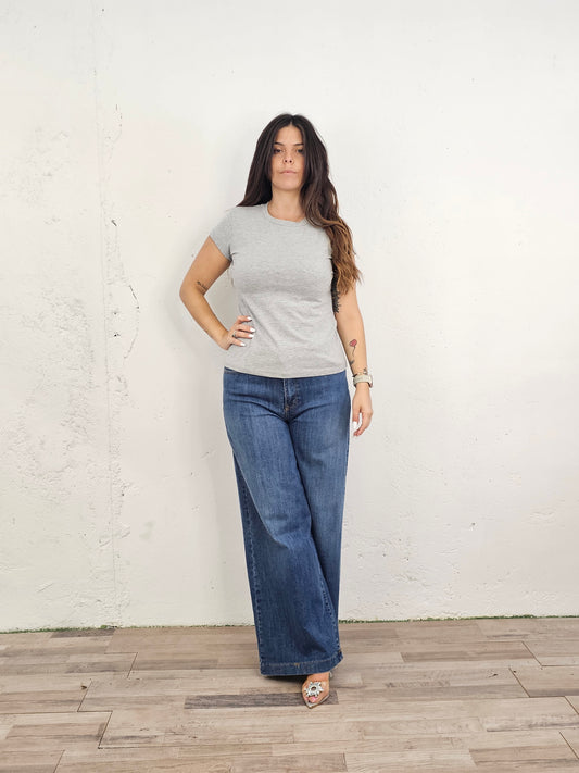 TSHIRT COTONE GRIGIA