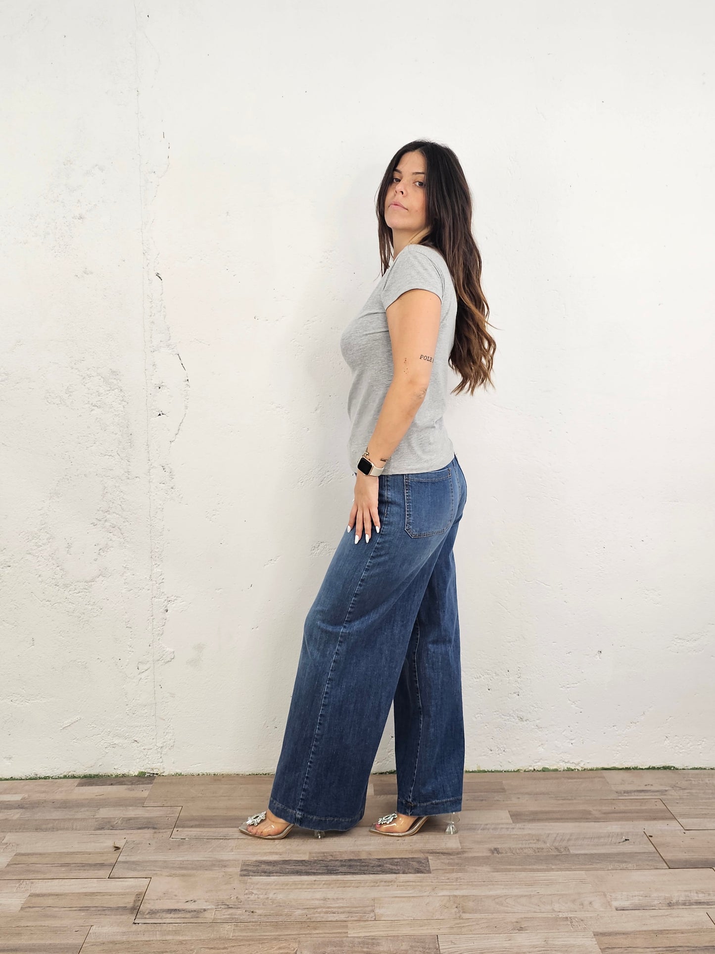 TSHIRT COTONE GRIGIA