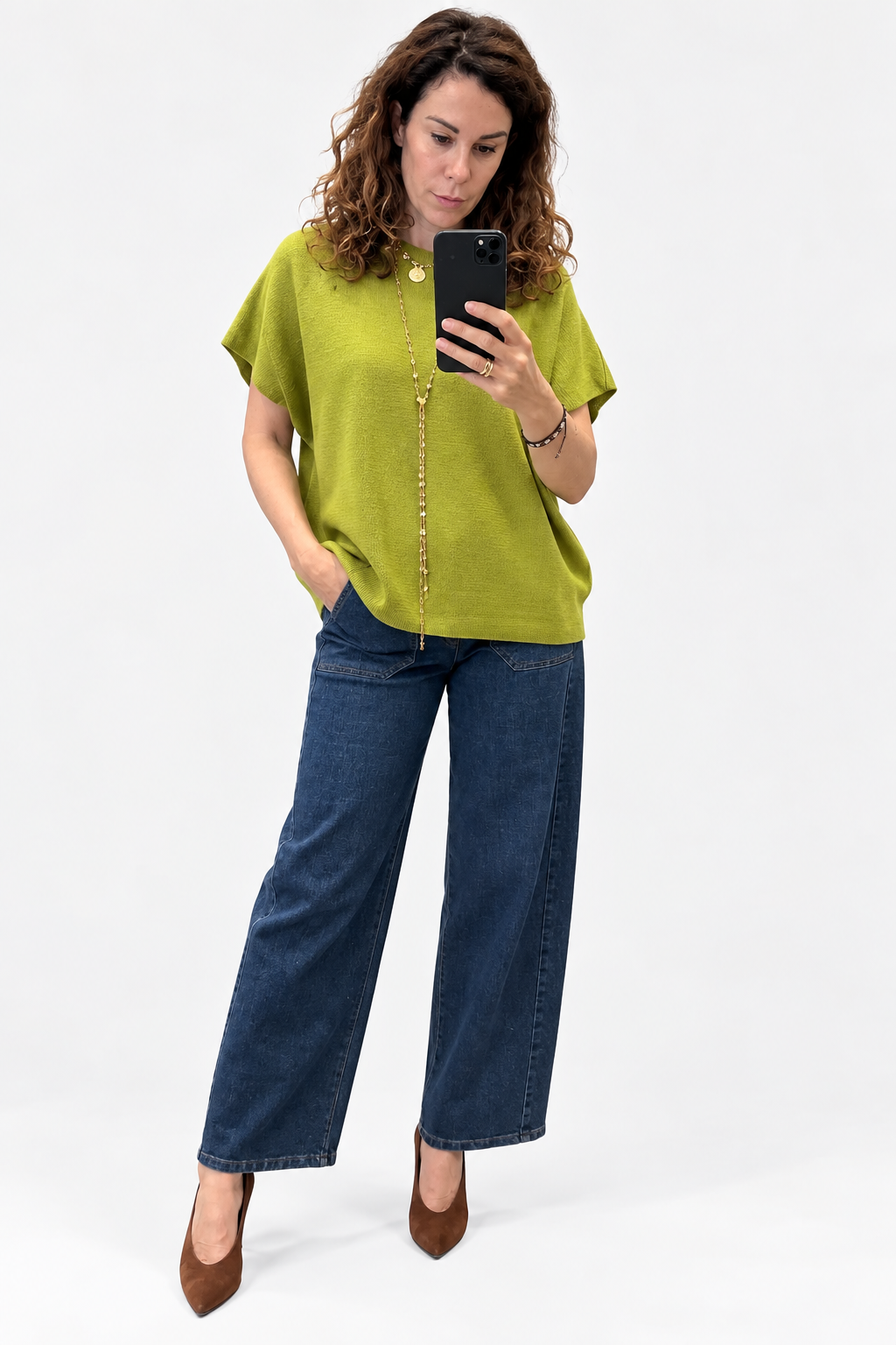 Gilet over in maglia