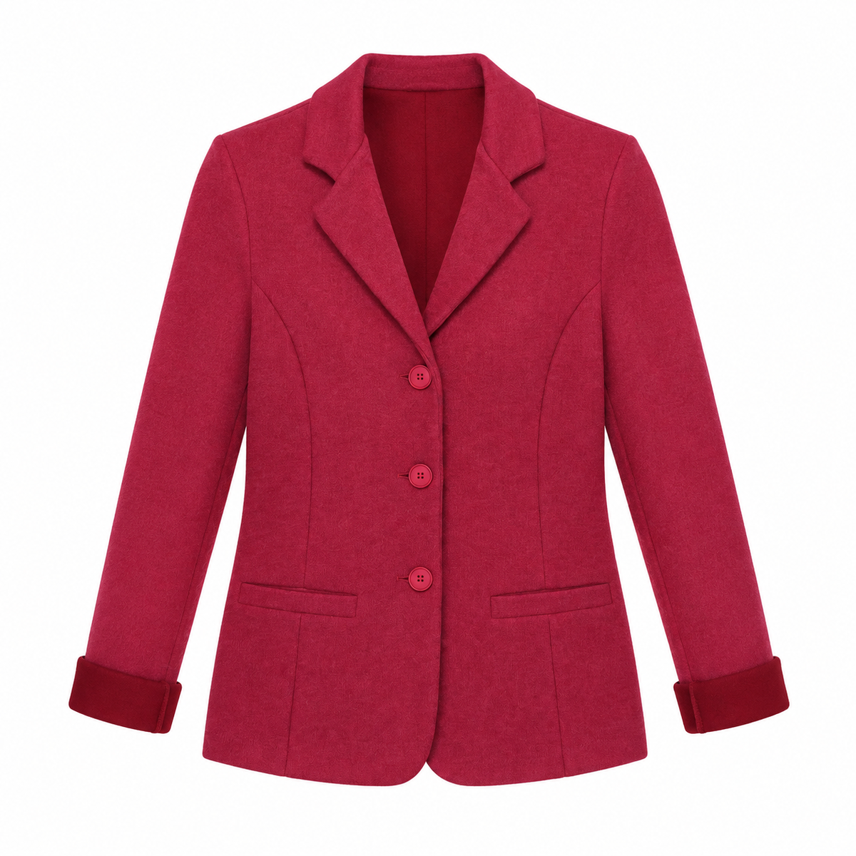Giacca lana fuxia /rosso