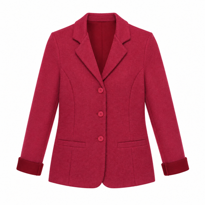 Giacca lana fuxia /rosso