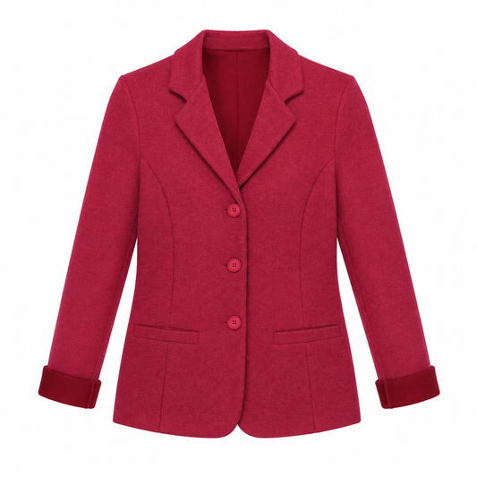 Giacca lana fuxia /rosso