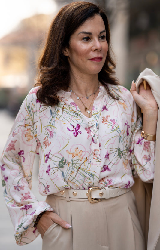 Camicia Fiore coreana