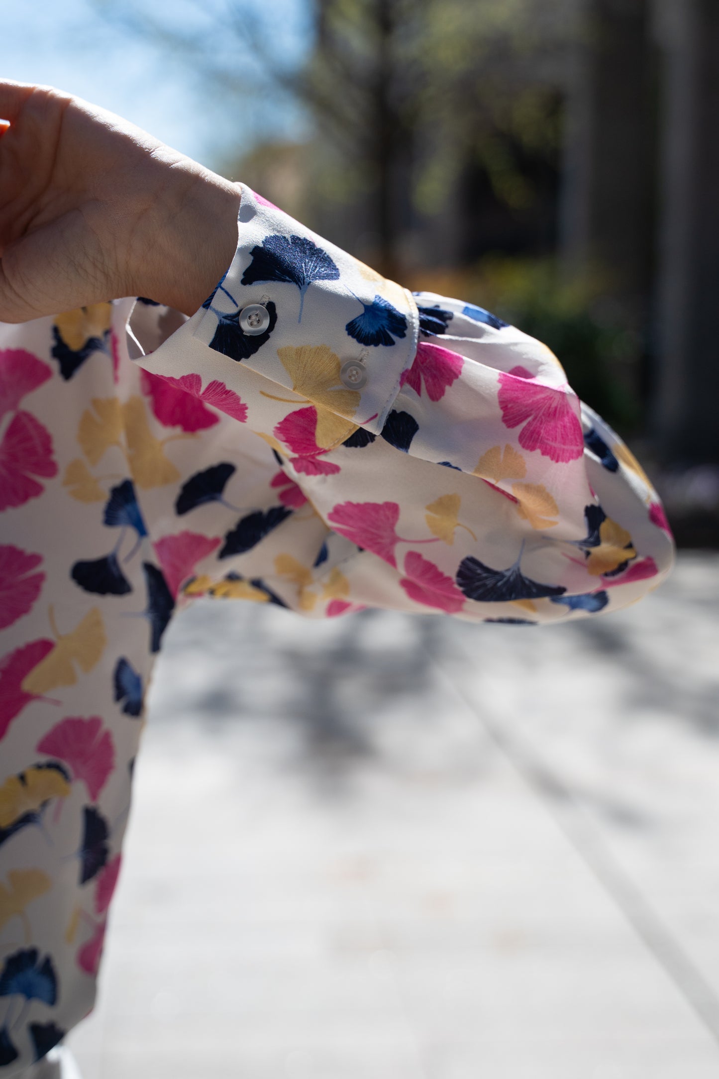 Camicia fiore ginkgo