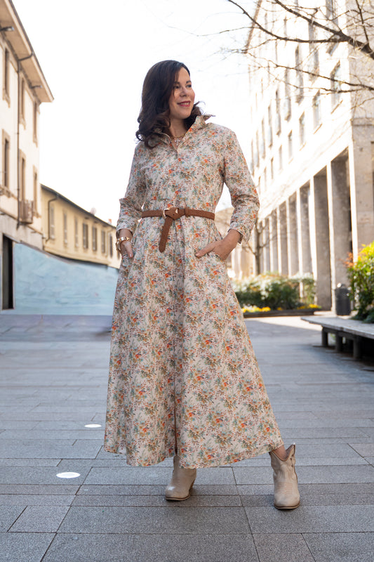 Chemisier fiore arancio