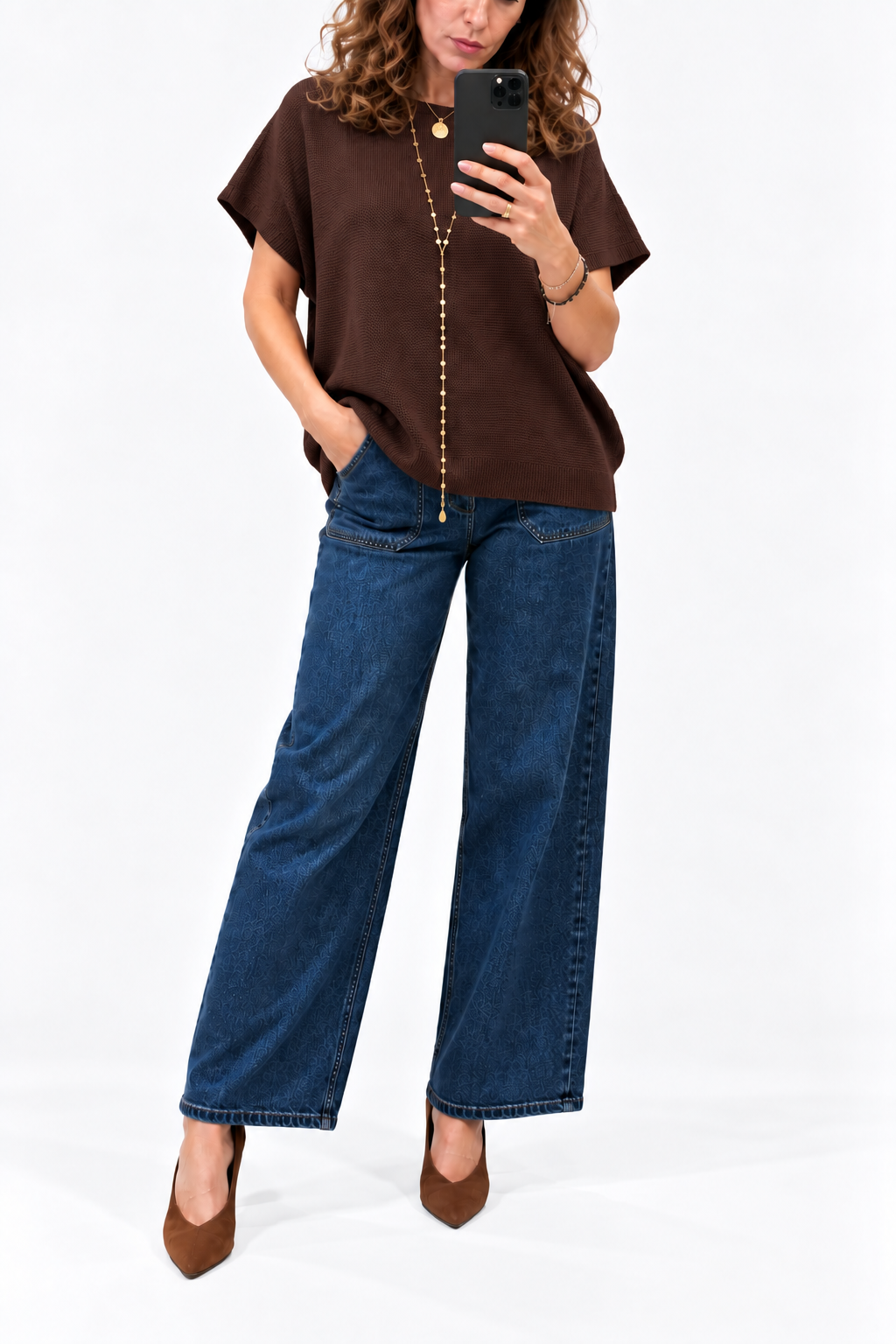 Gilet over in maglia