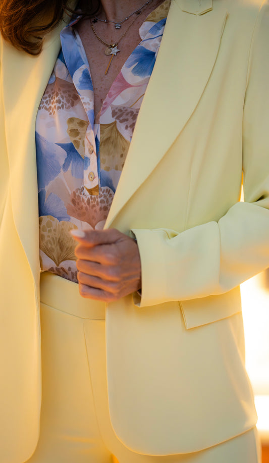 Camicia coreana fiori