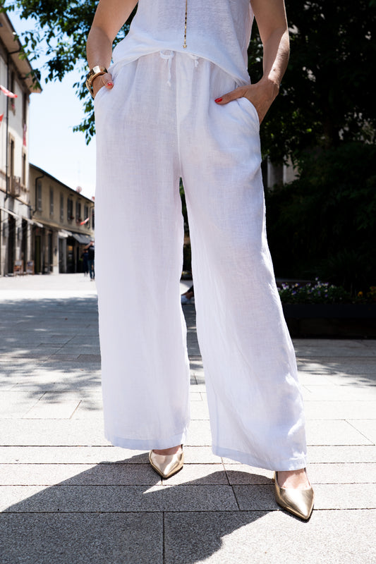 Pantalone 100% lino