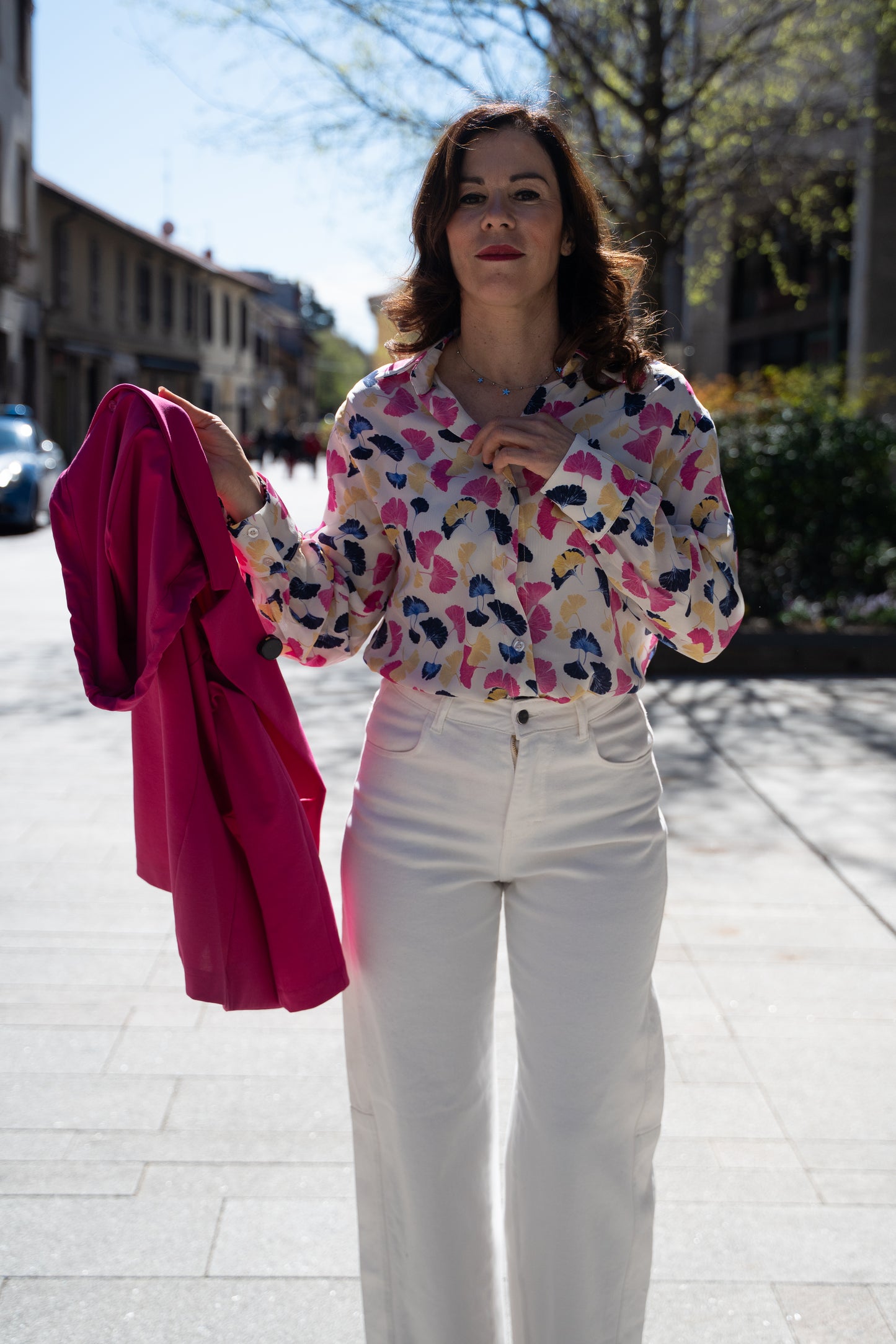 Camicia fiore ginkgo