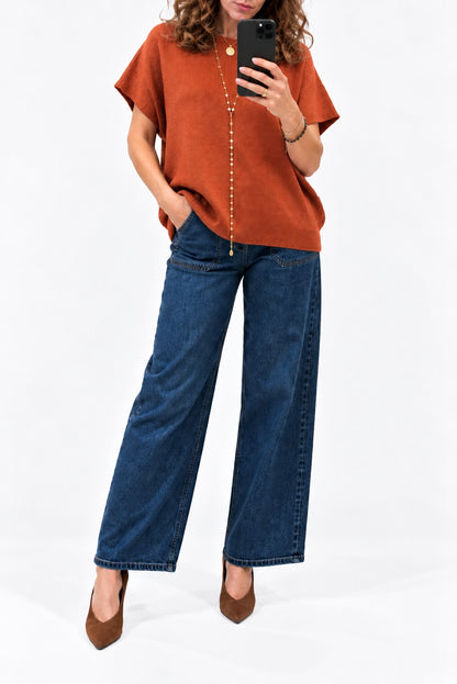 Gilet over in maglia