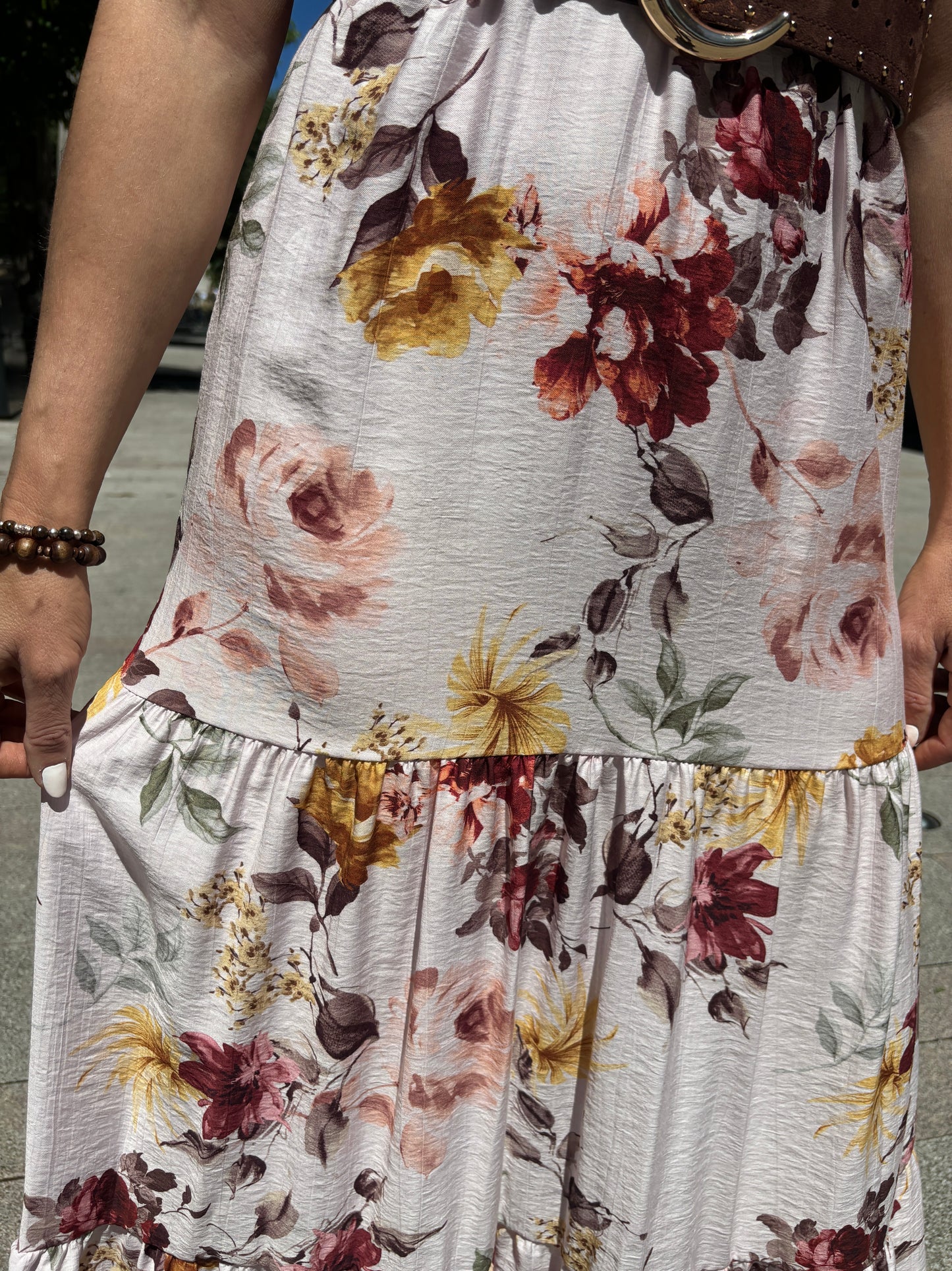 Abito balze fiori