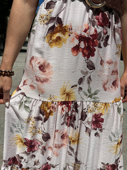Abito balze fiori