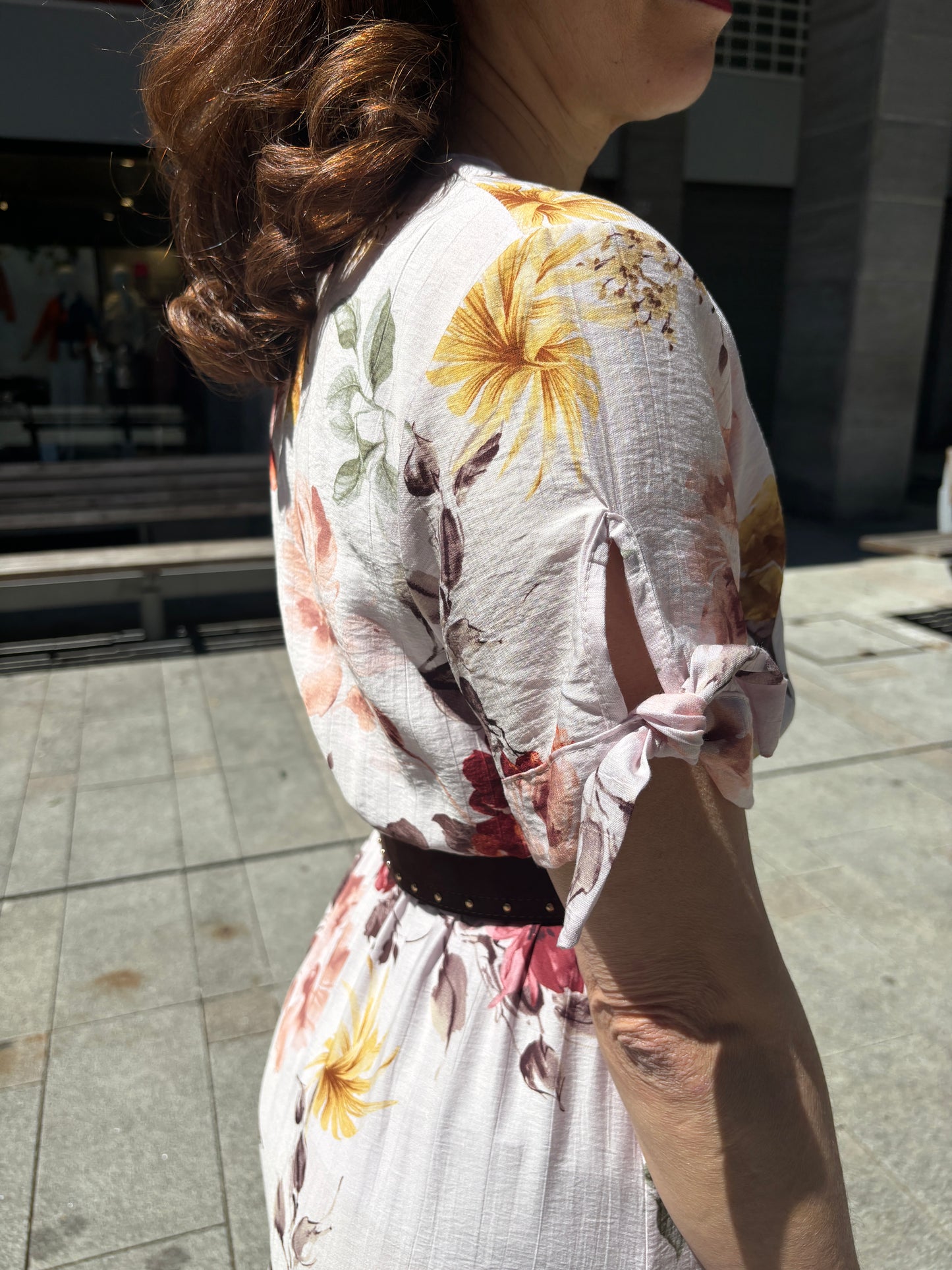 Abito balze fiori