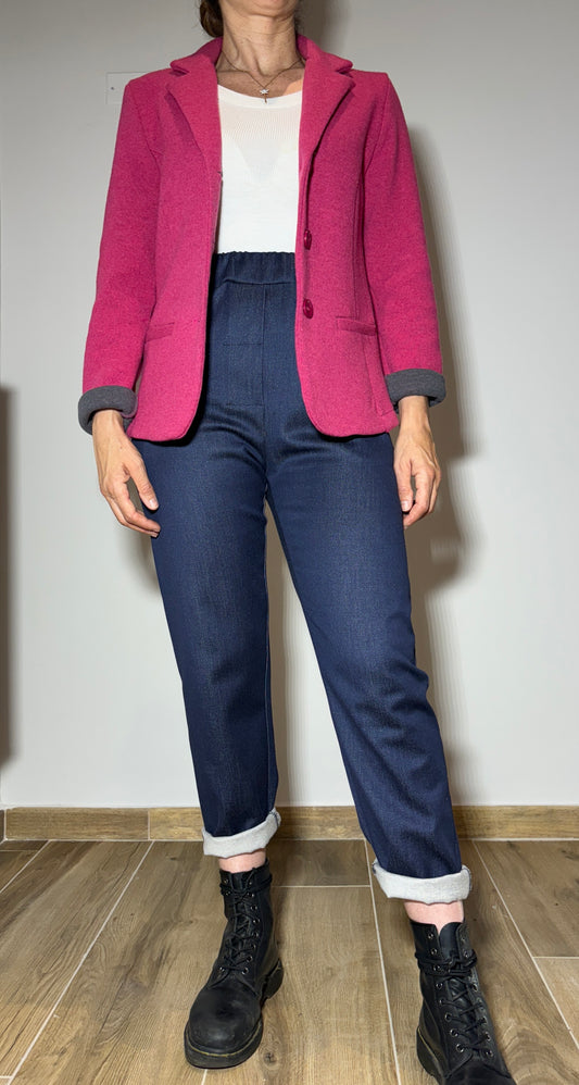 GIACCA LANA FUCSIA