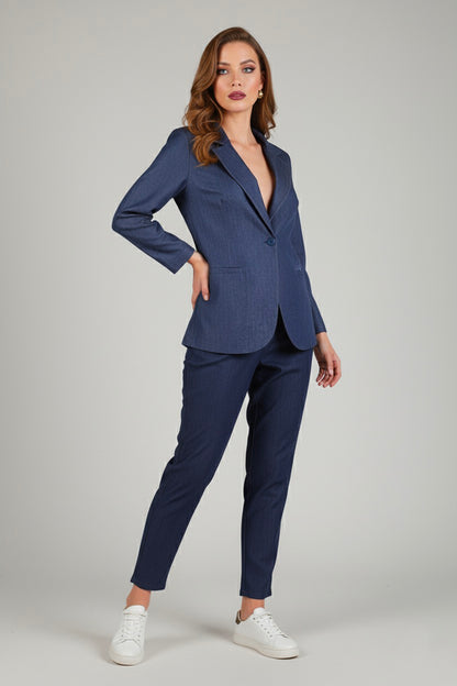 Giacca spallina in jeans