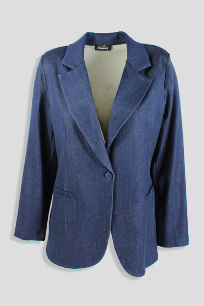 Giacca spallina in jeans